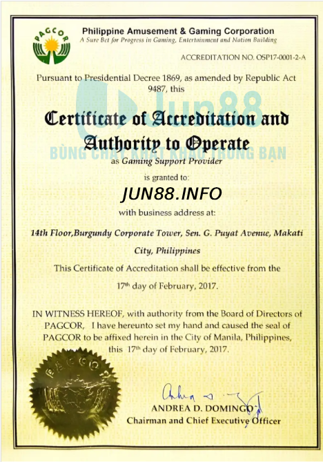 Jun88 ✅️ Link Vào JUN88.COM Đăng ký/ Đăng Nhập +88k 9 giay phep jun88info